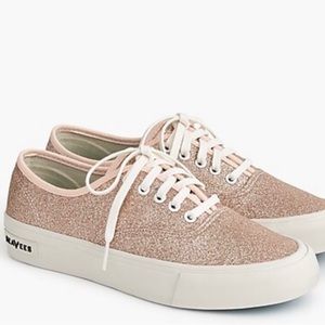 Seavees/J. Crew Legend Pink Sparkle Sneaker